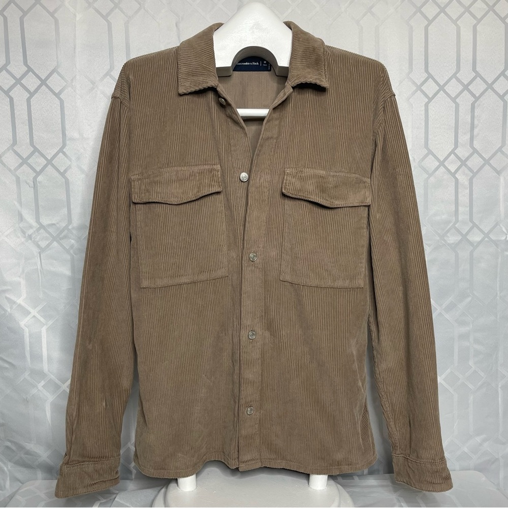 Abercrombie & Fitch Workwear Corduroy Overshirt Medium Tall